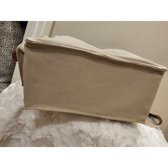 NWOT Park B. Smith Canvas/Leather 2 Bottle Wine Bag - Picture 9 of 16